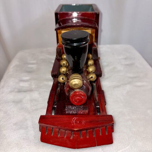 Wooden Train Centerpiece PBC International Locomotive Candy Or Pencil Holder - Picture 5 of 13